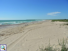 Feiner, weißer Sandstrand in der Nähe des Durankulak-Sees