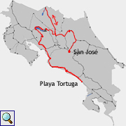 Siebte Etappe meiner Rundreise im Jahr 2004: Fahrt nach Playa Tortuga