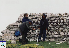 Vogelbeobachter bei der 'Arbeit'