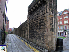 Ein Teil der alten Stadtmauer von Newcastle