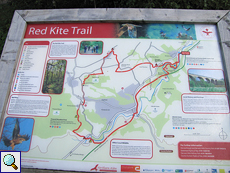 Übersichtsplan des Red Kite Trail
