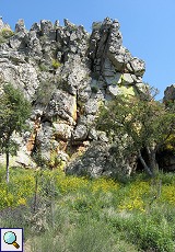 Felsen bei Cabañas del Castillo