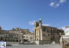 Blick über Plaza Mayor von Trujillo