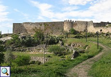 Mauern im westlichen Teil von Trujillo
