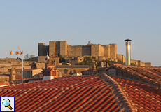 Die Burg von Trujillo im Licht der Morgensonne