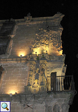 Palacio Marqueses de la Conquista in Trujillo bei Nacht