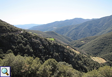 Berglandschaft im Naturpark Montseny