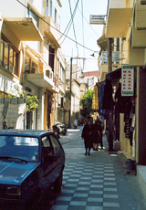 Eine Straße in Iráklio