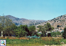 Landschaft auf der Lassíthi-Hochebene bei Tzermiádon