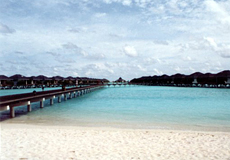 Wasserbungalows von Sun Island