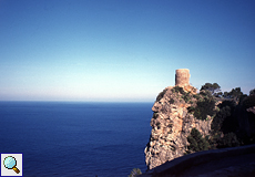 Wehrturm an der Küste, Mirador de Ses Animes bei Bañalbufar