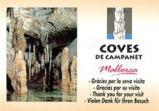 Eintrittskarte 'Coves de Campanet'