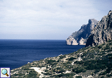 Aussicht auf Ausläufer des Coll de Creveta