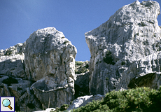 Felsen im Bóquer-Tal