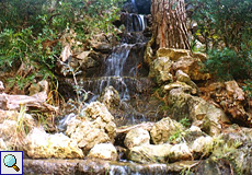 Wasserfall in der Reserva Puig de Galatzó