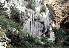 Erodierte Felswand im Torrent de Pareis