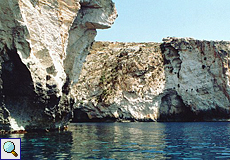 Steilküste bei Blue Grotto