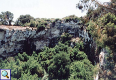 Blick auf die Il-Maqluba-Senke