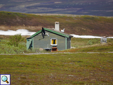 Nur vereinzelt finden sich Hütten in der Gegend um Komagvær