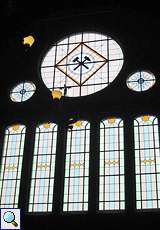 Kunstvolle Fensterscheiben der Zeche Zollern, Schacht II/IV