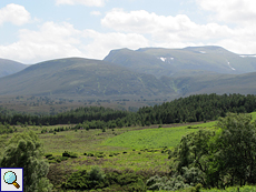 Fernsicht auf die Cairgorms