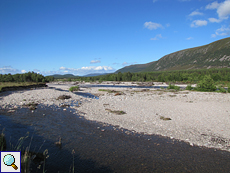 Der River Feshie in seinem Kiesbett