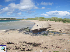 Der Sandstrand an der Balnakeil Bay