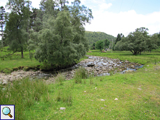 Mündungsbereich des Glen Mazeran im Findhorn Valley