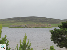 Blick auf die Ruine von Lochindorb Castle