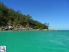 Blautöne an der Petite Anse Kerlan auf Praslin