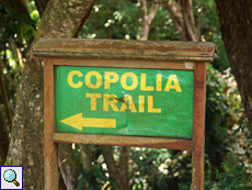 Wegweiser zum Copolia Trail