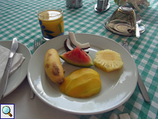 Schon zum Frühstück kommt häufig Obst auf den Tisch