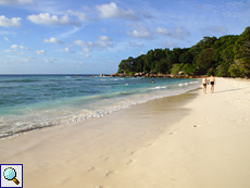 Anse Sévère auf La Digue am späten Nachmittag