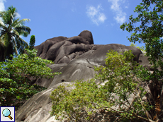 Auch große Felsen gibt es auf dem Gelände des L'Union Estate