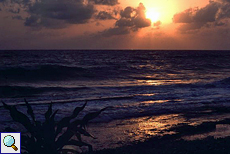 Abendstimmung am Strand von Kosgoda