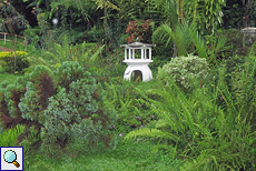 Der japanische Garten ist ein Teil des botanischen Gartens
