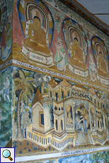 Wandgemälde im Tempel auf dem Gipfel des Little Adam's Peak