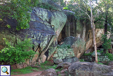Im Steingarten von Sigiriya