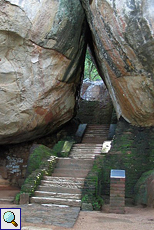 Stufen im Terrassengarten von Sigiriya