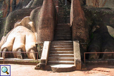 Die Löwenterrasse in Sigiriya