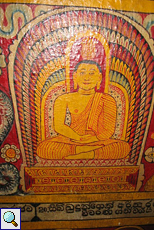 Buddha-Gemälde im Zahntempel
