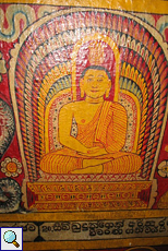 Buddha-Gemälde im Zahntempel