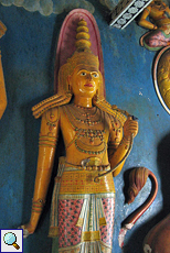 Statue von Vishnu mit seinem Bogen