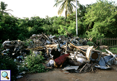Wilde Müllkippe mit Sperrmüll