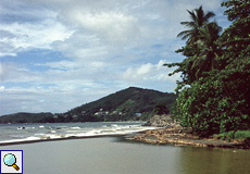 Flussmündung an der Hillsborough Bay, Tobago