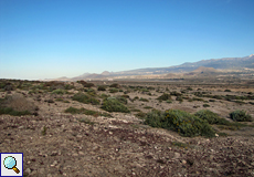 Wüstenhaft karge Gegend im Süden Teneriffas