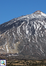 An einer Flanke des Teide führt die Seilbahn auf den Berg
