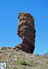 Der 'Zeigefinger Gottes' oder Roque Cinchado, ein Fels im Bereich der Roques de García