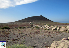Blick auf die Montaña Roja bei El Médano