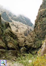 Die Masca-Schlucht ist berühmt für ihre hohen Steilwände